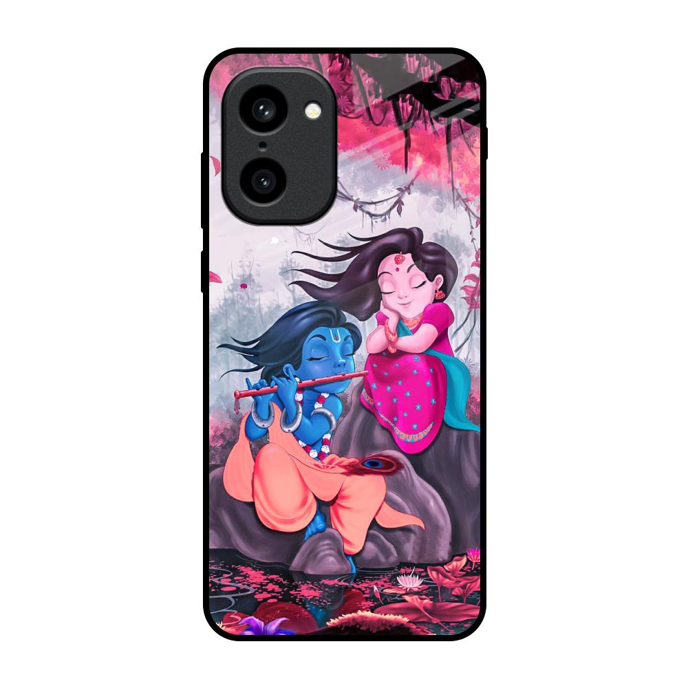 Radha Krishna Art OnePlus 15R 5G Glass Back Cover Online