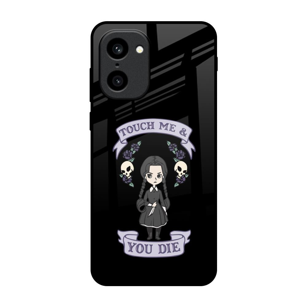 Touch Me & You Die OnePlus 15R 5G Glass Back Cover Online