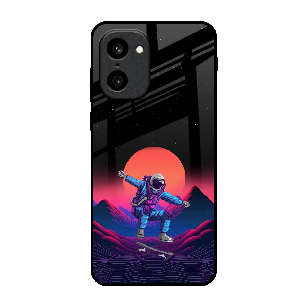 Retro Astronaut OnePlus 15R 5G Glass Back Cover Online