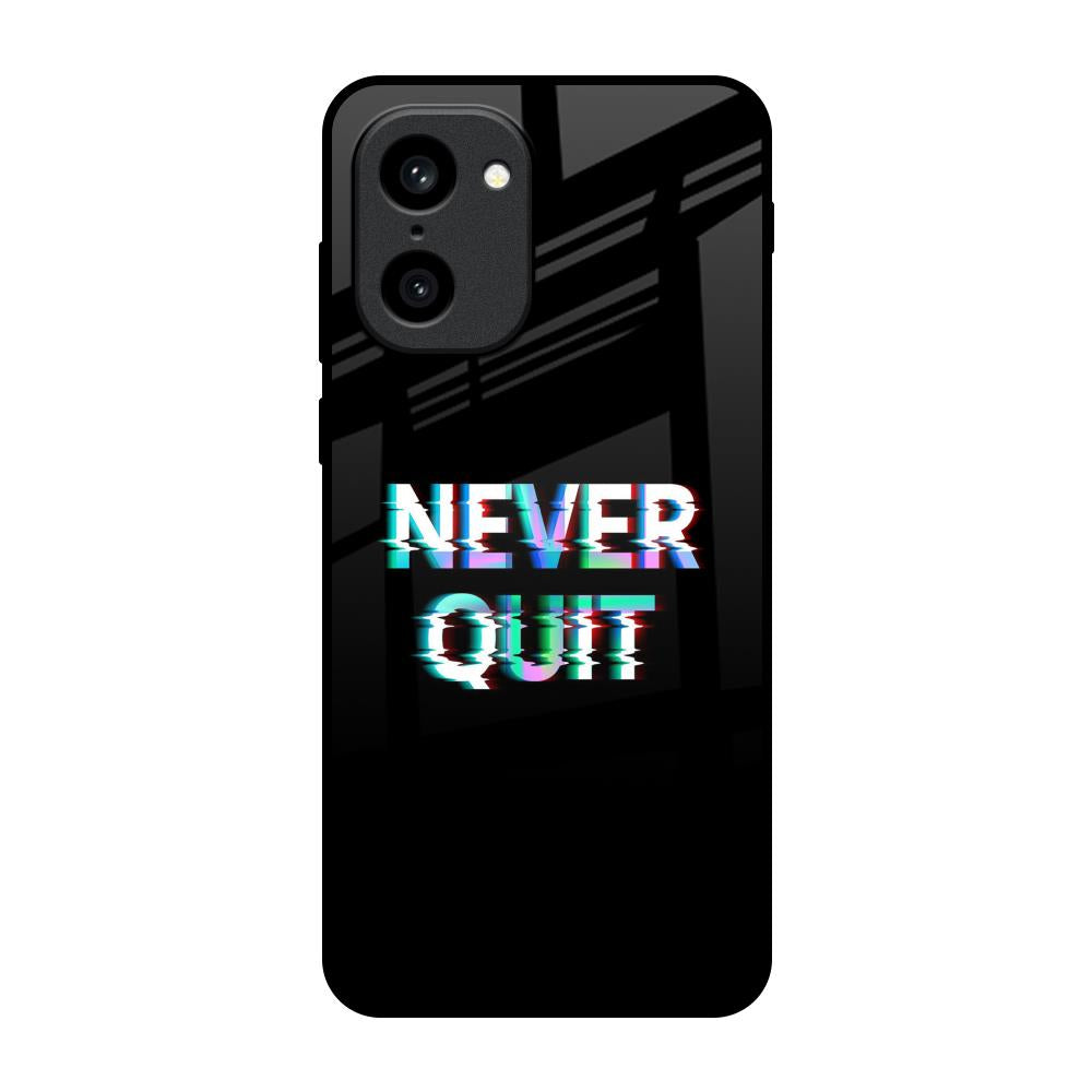 Never Quit OnePlus 15R 5G Glass Back Cover Online
