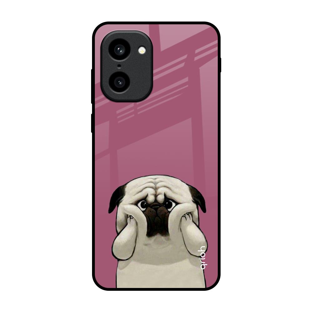 Funny Pug Face OnePlus 15R 5G Glass Back Cover Online