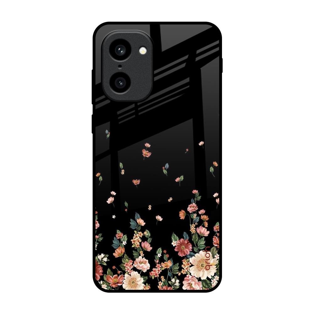 Floating Floral Print OnePlus 15R 5G Glass Back Cover Online