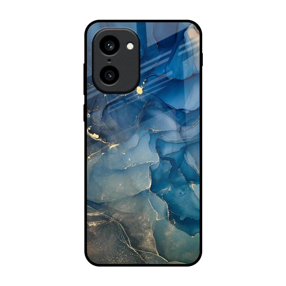 Blue Cool Marble OnePlus 15R 5G Glass Back Cover Online