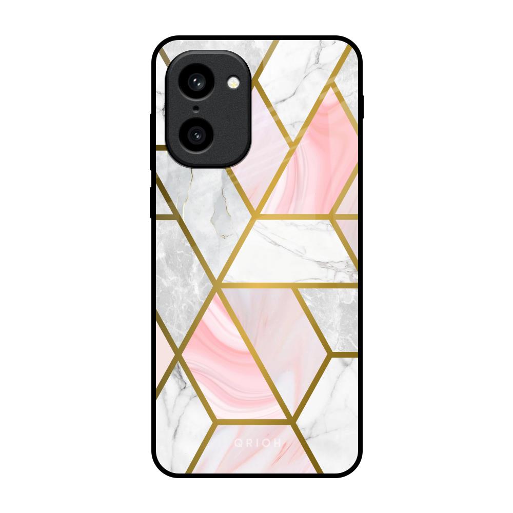 Geometrical Marble OnePlus 15R 5G Glass Back Cover Online