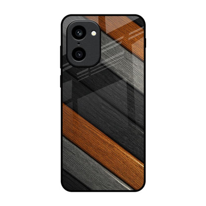 Tri Color Wood OnePlus 15R 5G Glass Back Cover Online