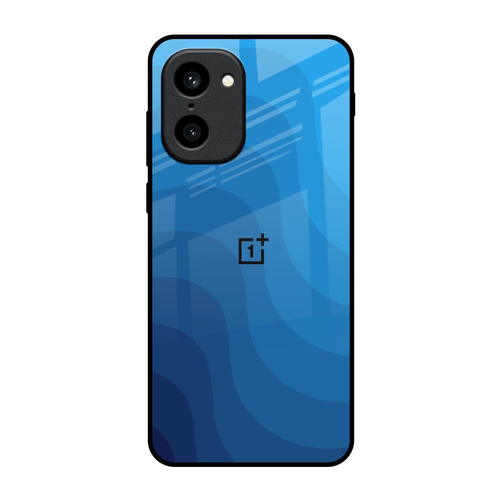 Blue Wave Abstract OnePlus 15R 5G Glass Back Cover Online