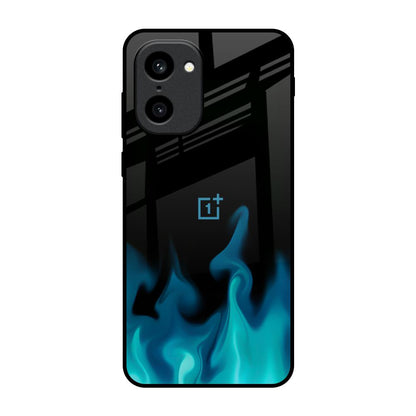 Teal Flames OnePlus 15R 5G Glass Back Cover Online