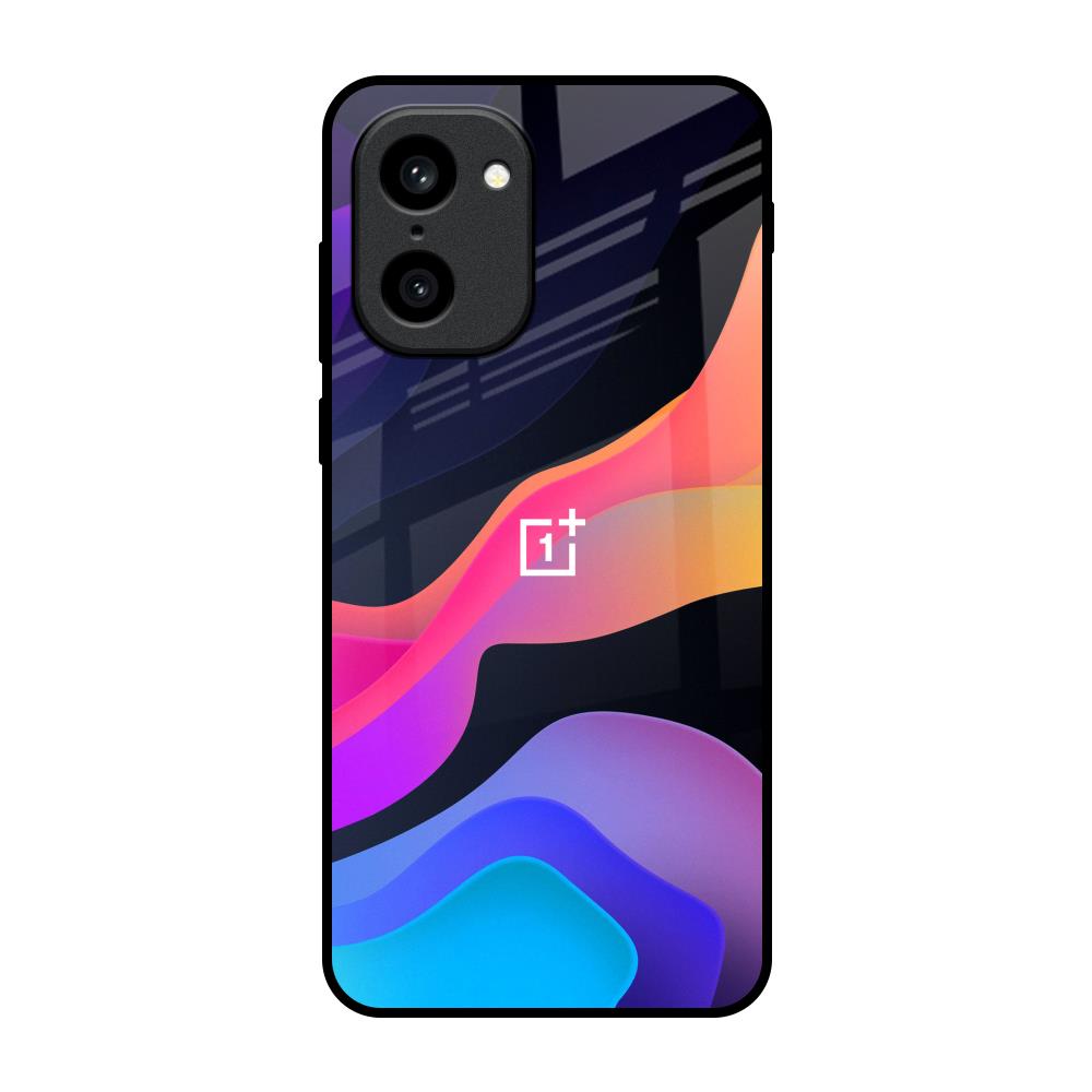 Colorful Fluid OnePlus 15R 5G Glass Back Cover Online