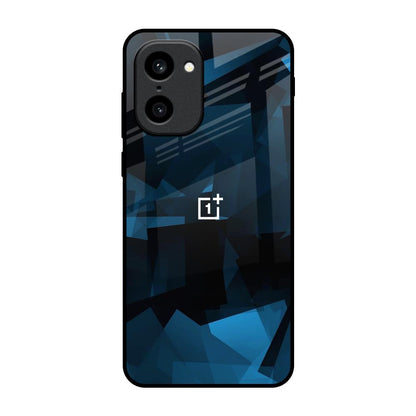 Polygonal Blue Box OnePlus 15R 5G Glass Back Cover Online