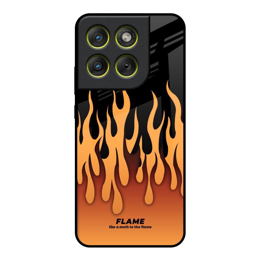 Fire Flame Motorola Edge 70 5G Glass Back Cover Online