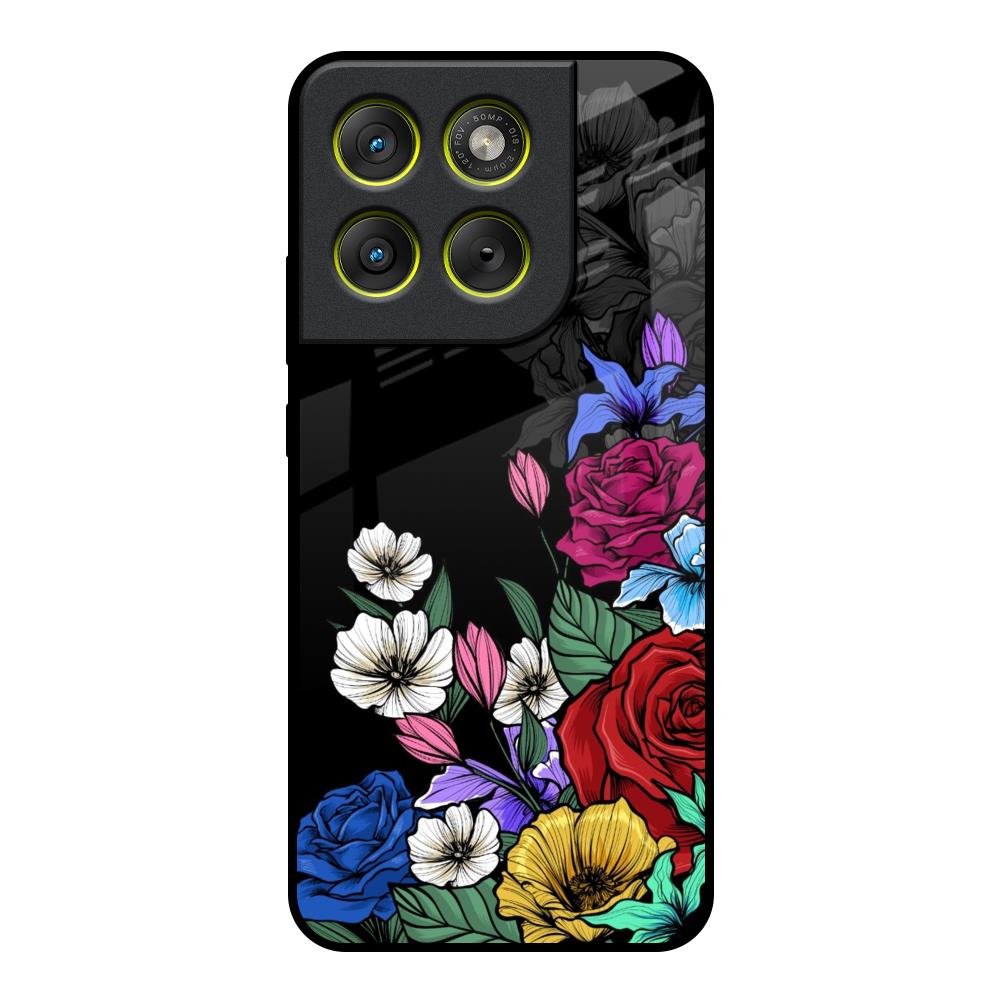 Rose Flower Bunch Art Motorola Edge 70 5G Glass Back Cover Online