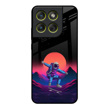Retro Astronaut Motorola Edge 70 5G Glass Back Cover Online