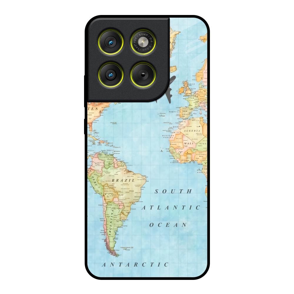 Travel Map Motorola Edge 70 5G Glass Back Cover Online