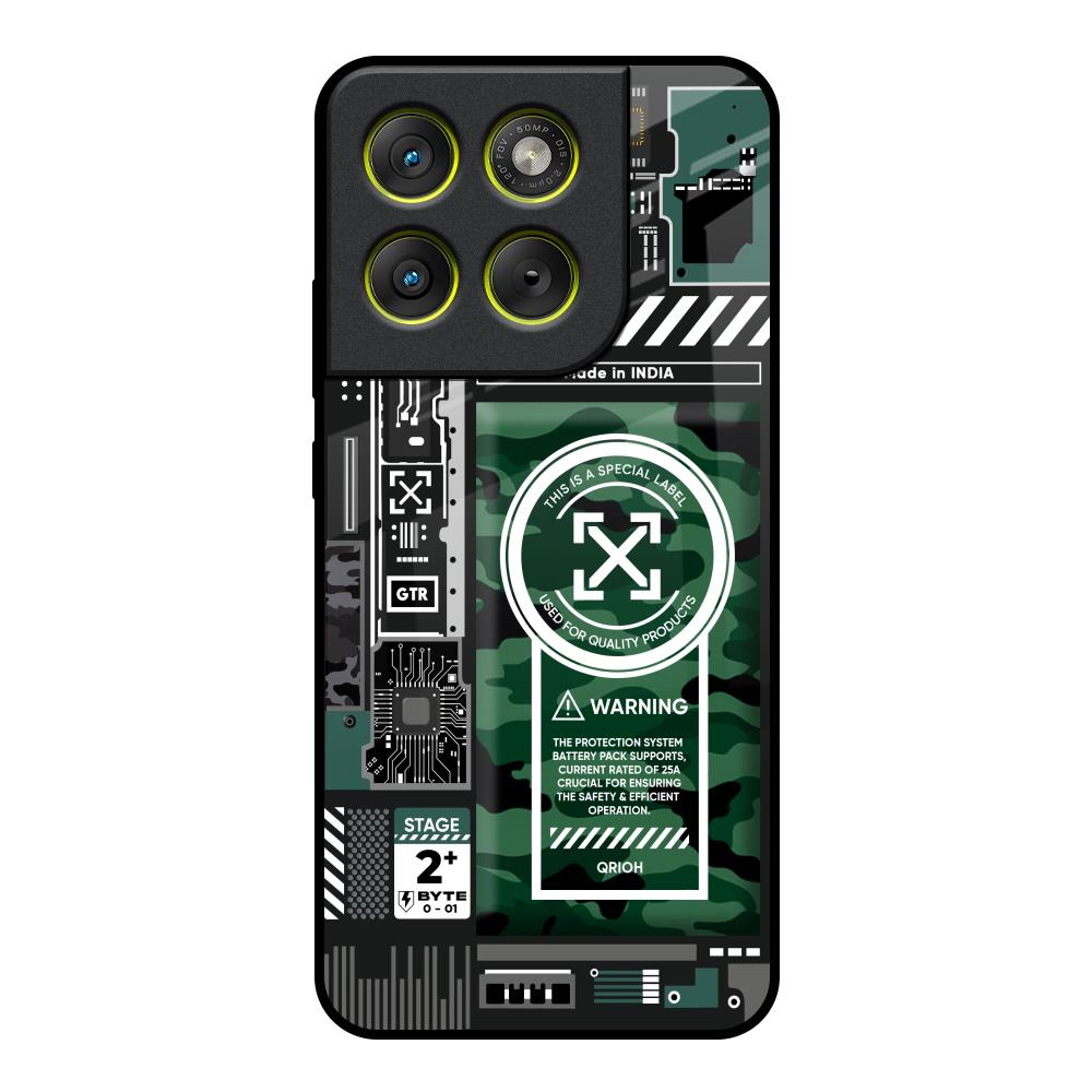 Green Camo Circuit Motorola Edge 70 5G Glass Back Cover Online