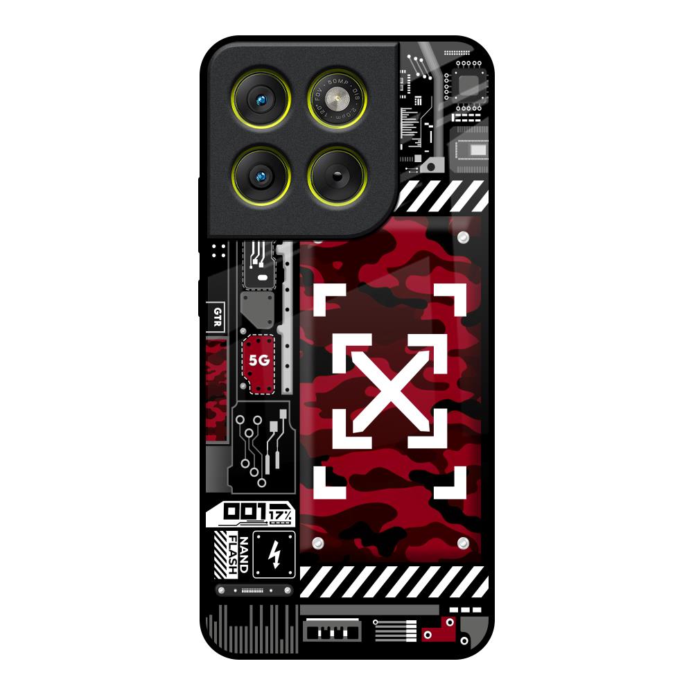 Technology Art Motorola Edge 70 5G Glass Back Cover Online