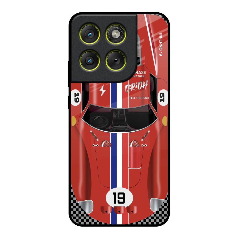 Racing Vintage Motorola Edge 70 5G Glass Back Cover Online