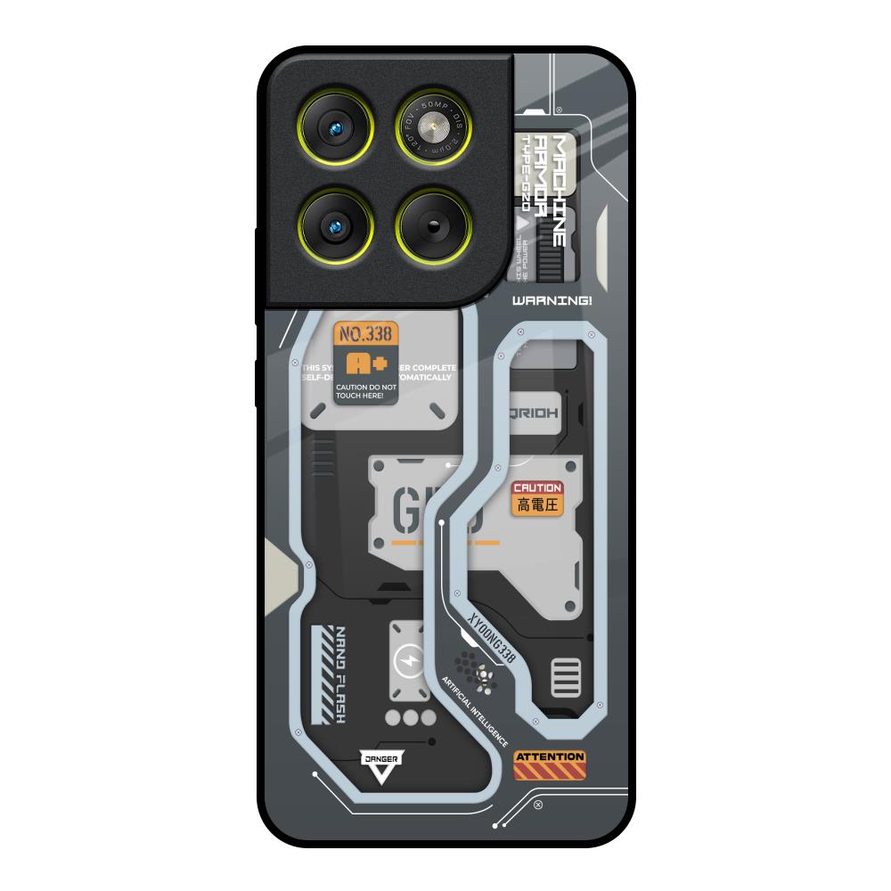 Retro Futuristic Motorola Edge 70 5G Glass Back Cover Online