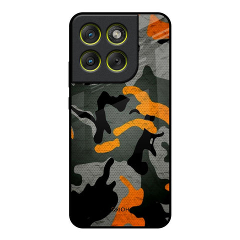 Camouflage Orange Motorola Edge 70 5G Glass Back Cover Online