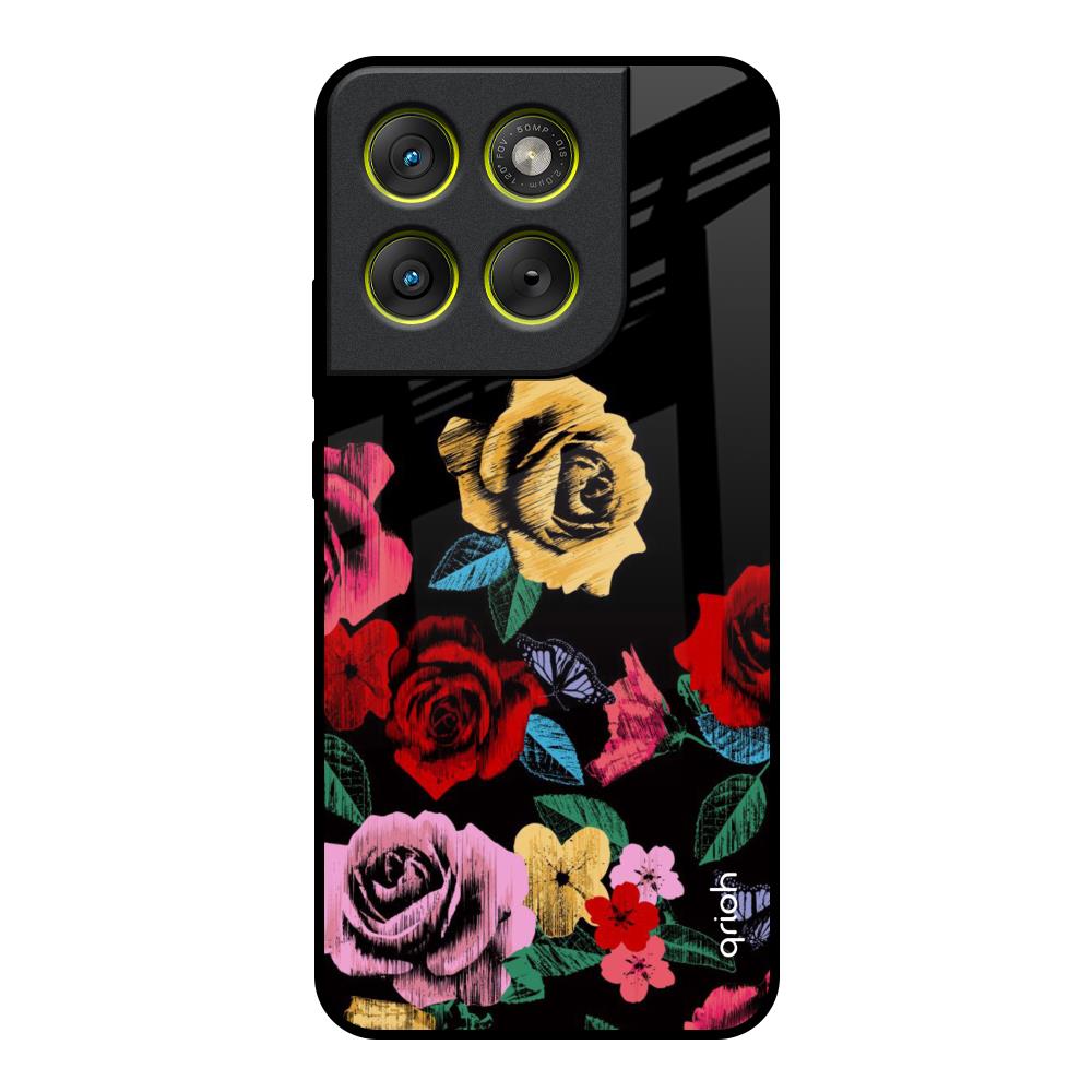 Floral Decorative Motorola Edge 70 5G Glass Back Cover Online