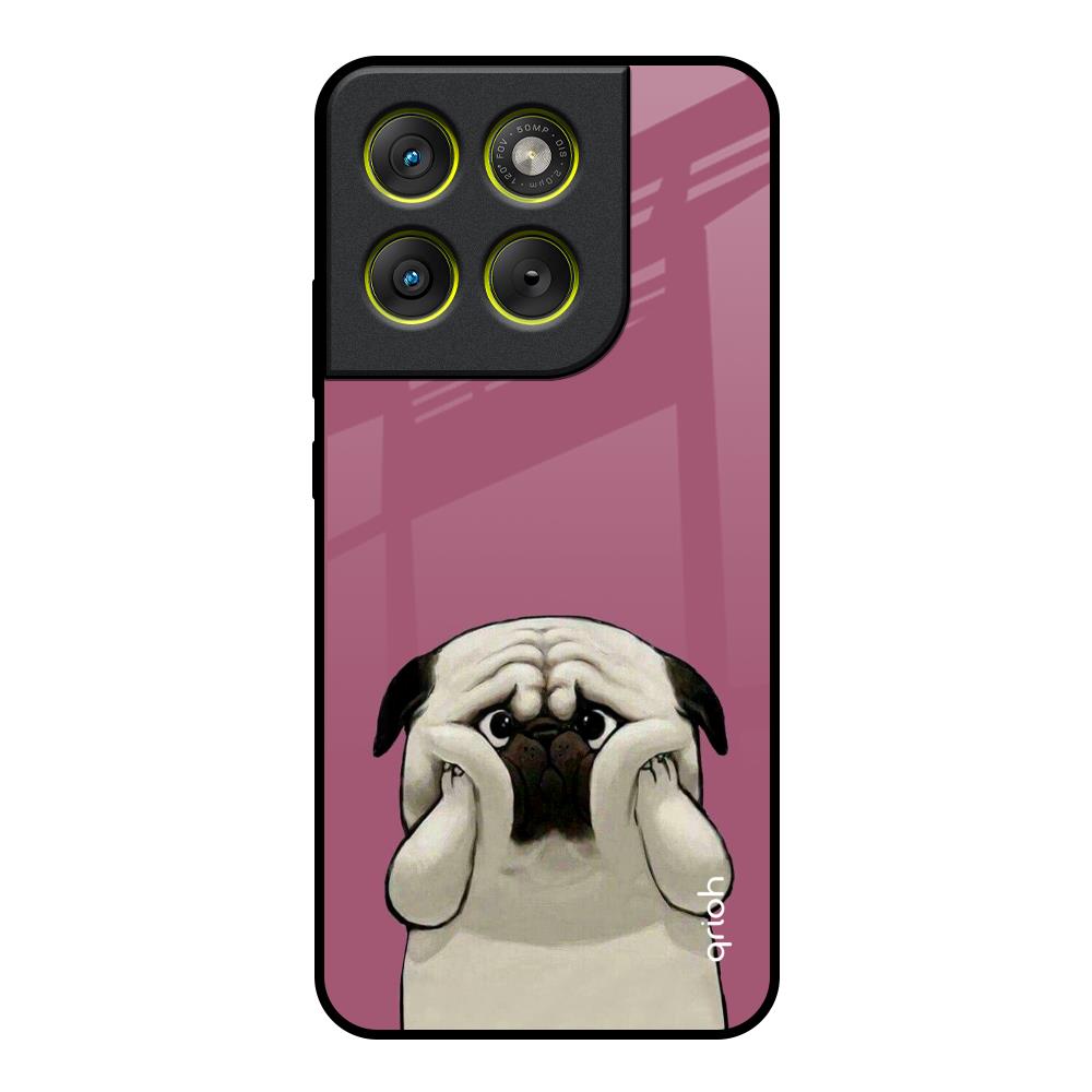 Funny Pug Face Motorola Edge 70 5G Glass Back Cover Online