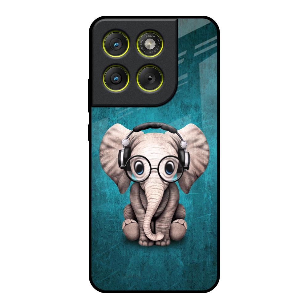 Adorable Baby Elephant Motorola Edge 70 5G Glass Back Cover Online