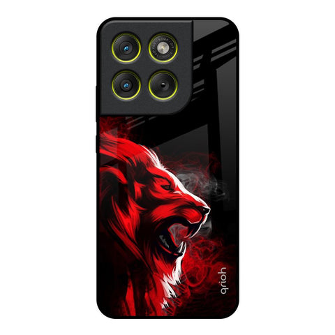 Red Angry Lion Motorola Edge 70 5G Glass Back Cover Online