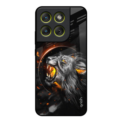 Aggressive Lion Motorola Edge 70 5G Glass Back Cover Online