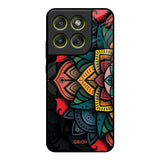 Retro Gorgeous Flower Motorola Edge 70 5G Glass Back Cover Online