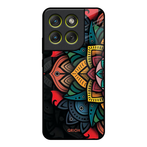 Retro Gorgeous Flower Motorola Edge 70 5G Glass Back Cover Online