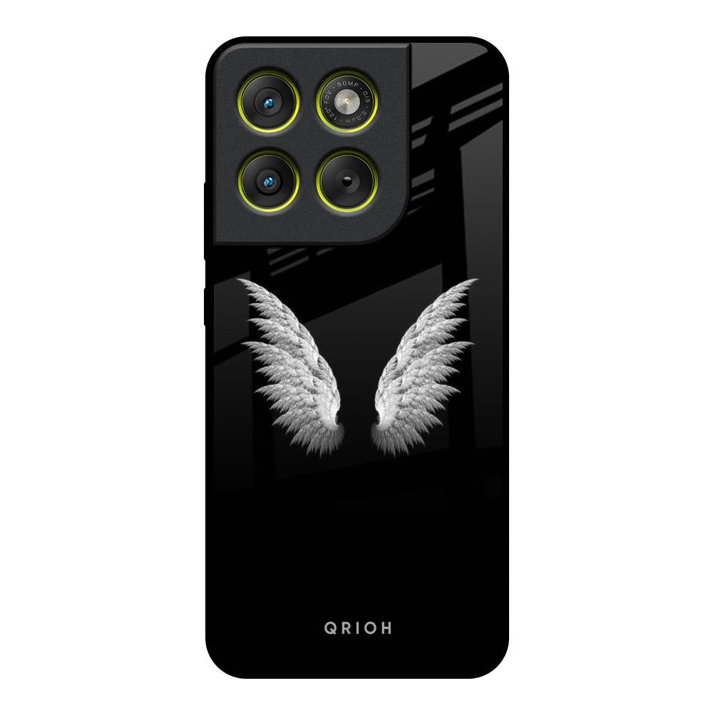 White Angel Wings Motorola Edge 70 5G Glass Back Cover Online