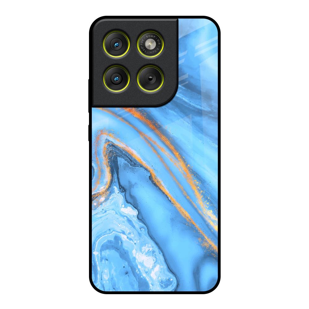 Vibrant Blue Marble Motorola Edge 70 5G Glass Back Cover Online