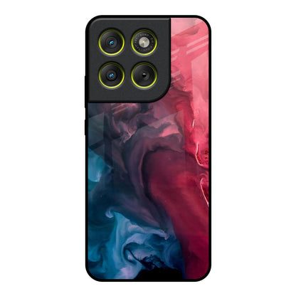 Blue & Red Smoke Motorola Edge 70 5G Glass Back Cover Online