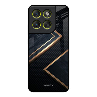 Sleek Golden & Navy Motorola Edge 70 5G Glass Back Cover Online