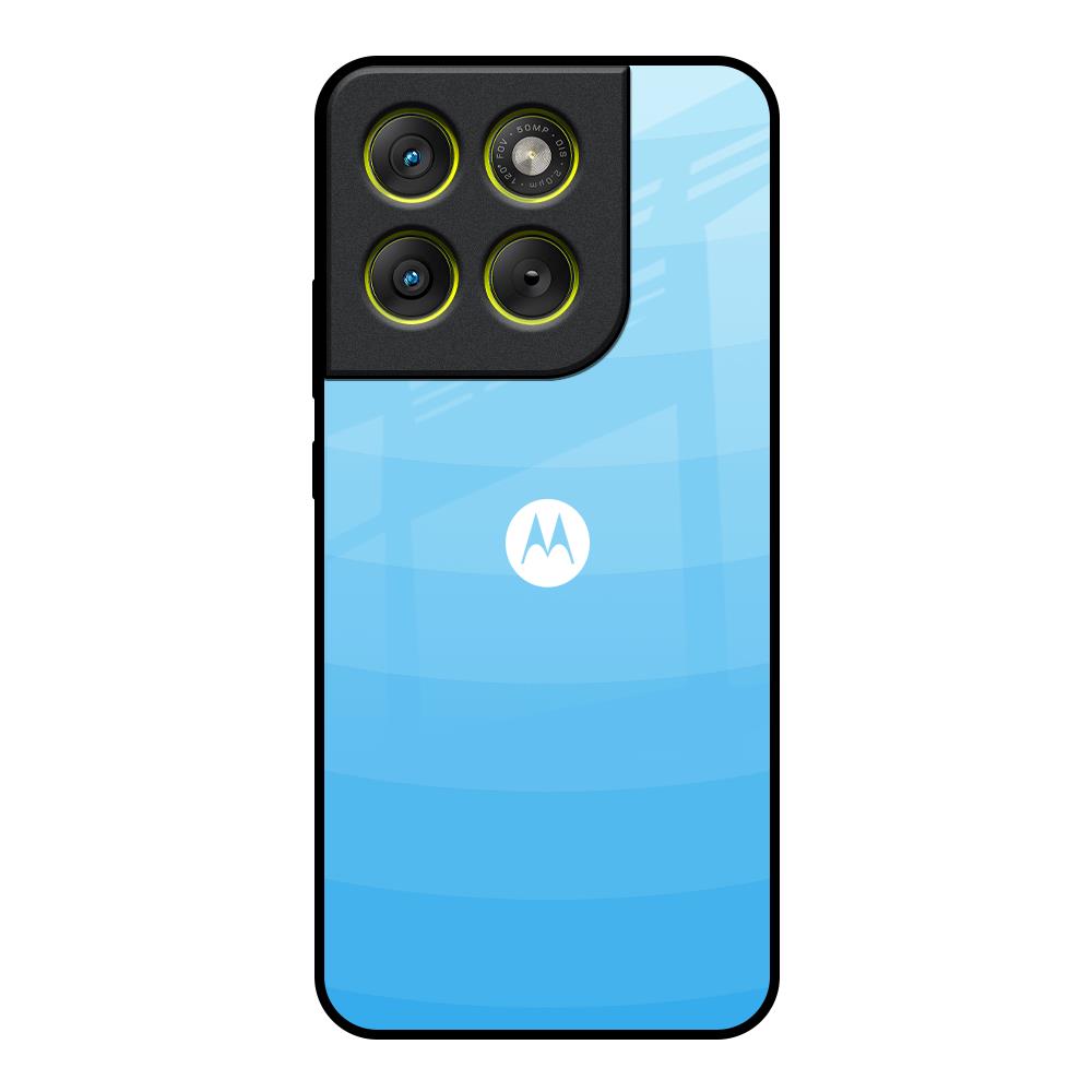 Wavy Blue Pattern Motorola Edge 70 5G Glass Back Cover Online