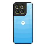 Wavy Blue Pattern Motorola Edge 70 5G Glass Back Cover Online