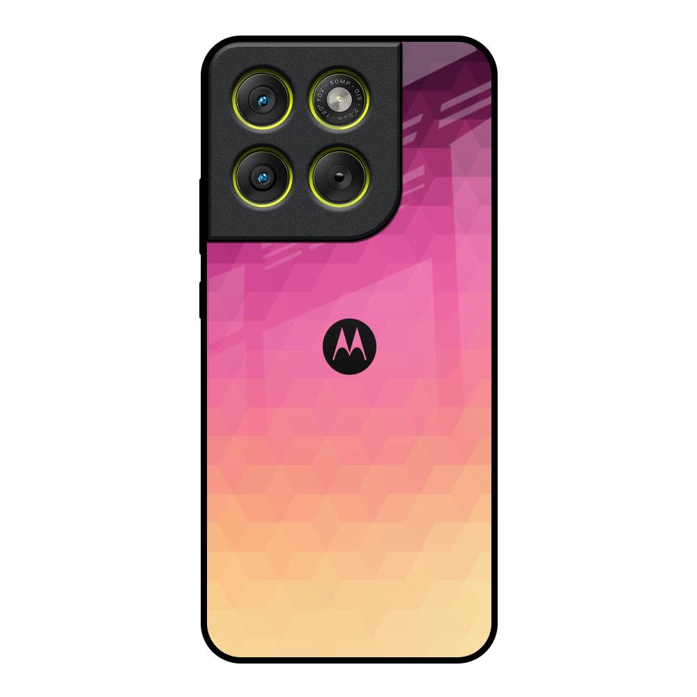 Geometric Pink Diamond Motorola Edge 70 5G Glass Back Cover Online