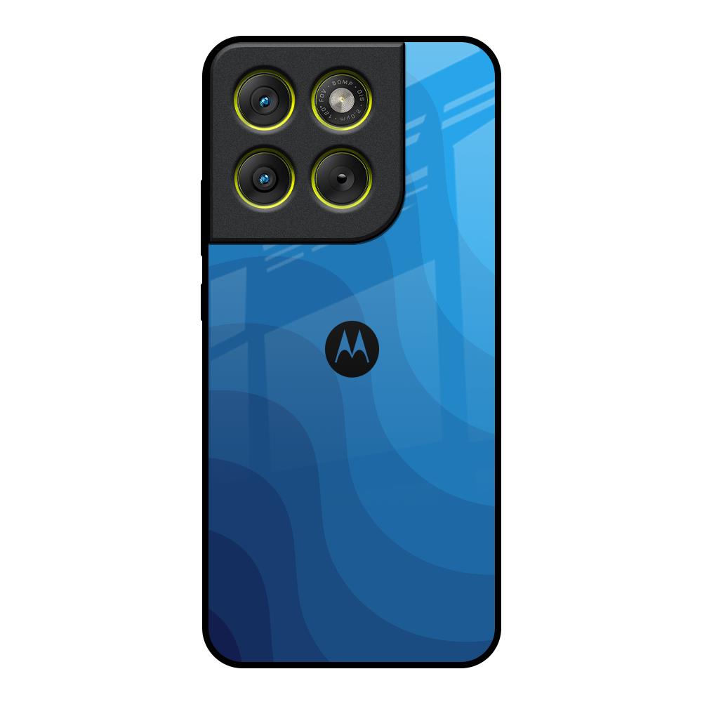 Blue Wave Abstract Motorola Edge 70 5G Glass Back Cover Online