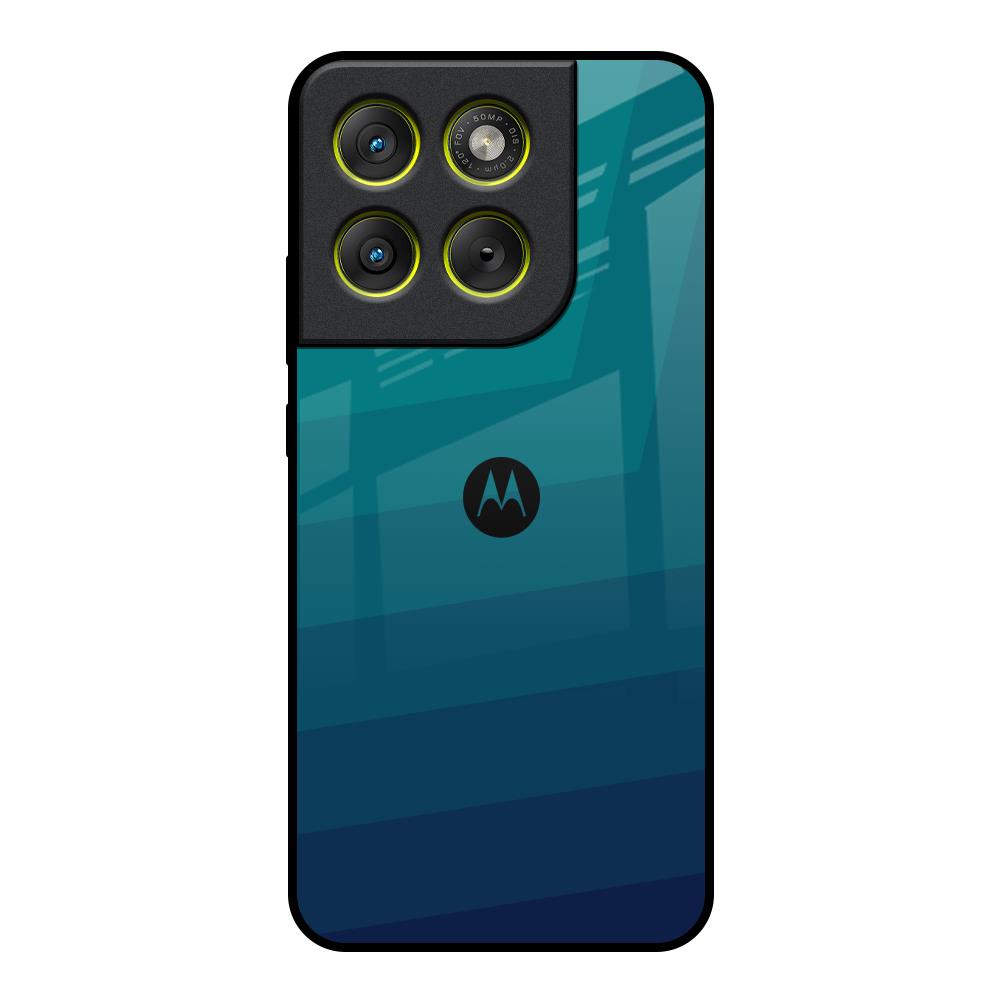 Green Triangle Pattern Motorola Edge 70 5G Glass Back Cover Online