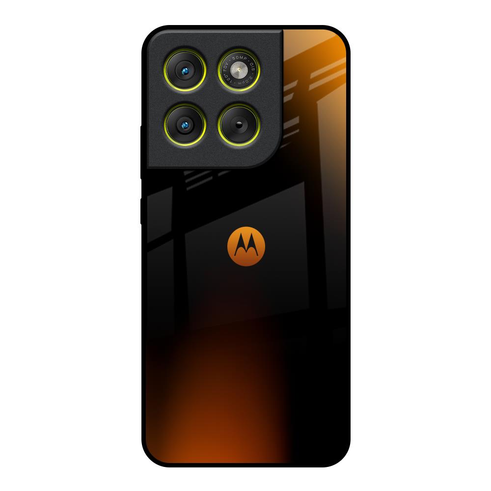 Orange Black Fusion Motorola Edge 70 5G Glass Back Cover Online