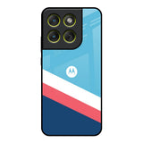 Pink & White Stripes Motorola Edge 70 5G Glass Back Cover Online