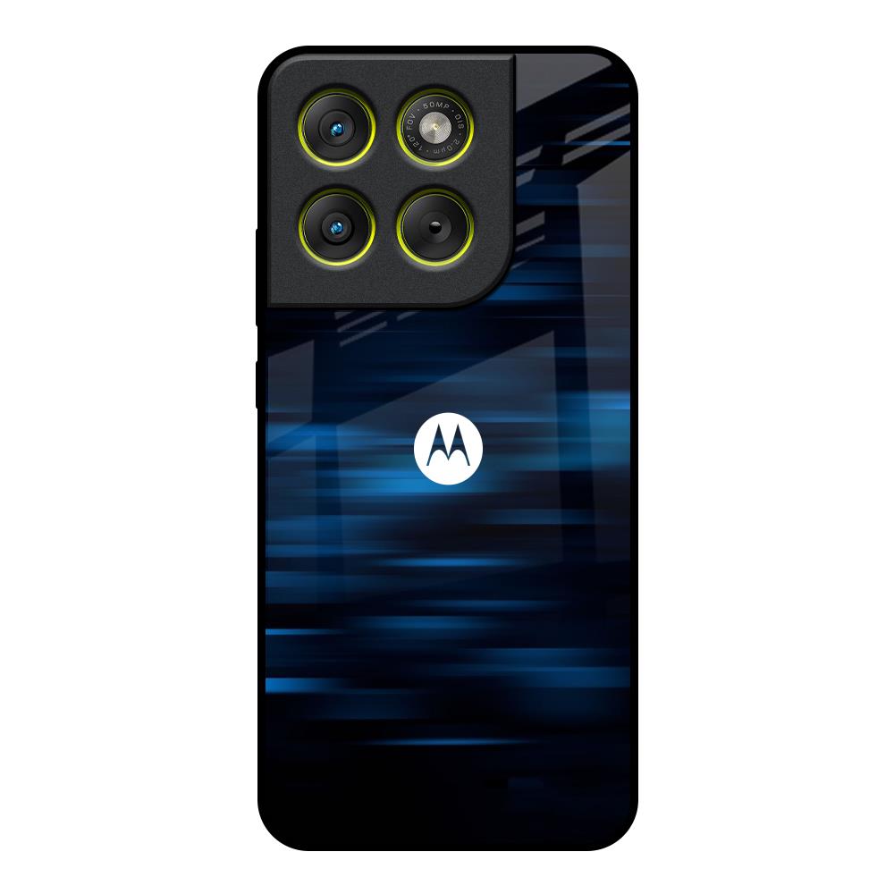 Blue Rough Abstract Motorola Edge 70 5G Glass Back Cover Online