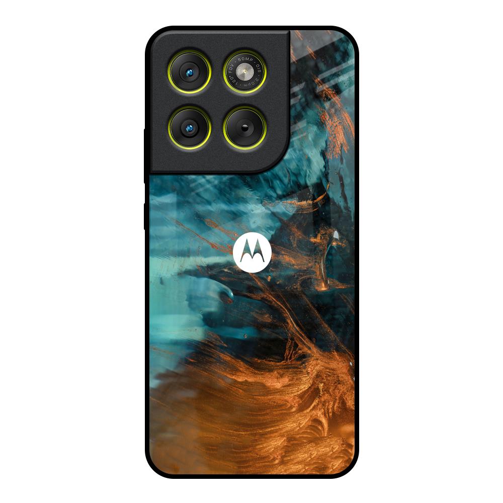 Golden Splash Motorola Edge 70 5G Glass Back Cover Online