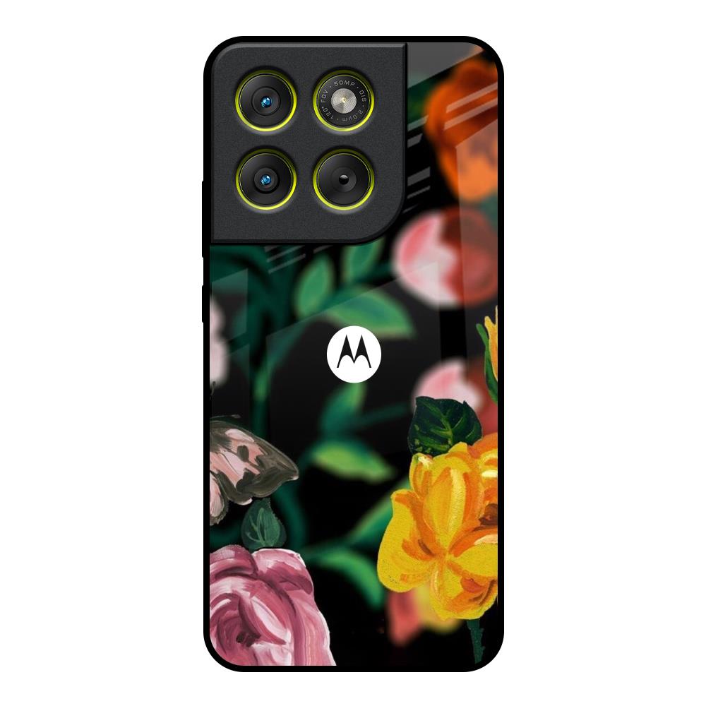Flowers & Butterfly Motorola Edge 70 5G Glass Back Cover Online
