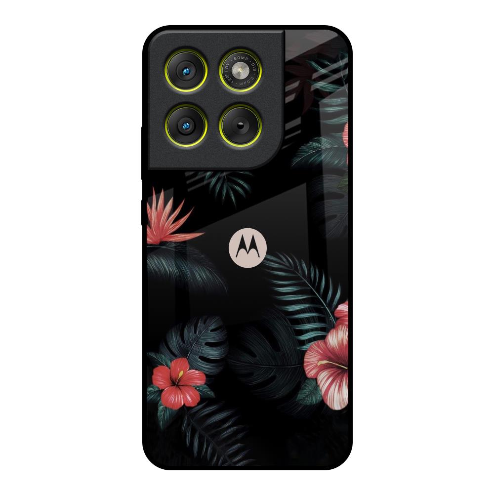 Tropical Art Flower Motorola Edge 70 5G Glass Back Cover Online