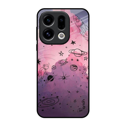Space Doodles Oppo Find X9 Glass Back Cover Online