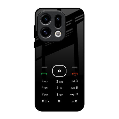 Classic Keypad Pattern Oppo Find X9 Glass Back Cover Online