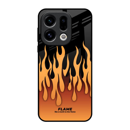Fire Flame Oppo Find X9 Glass Back Cover Online