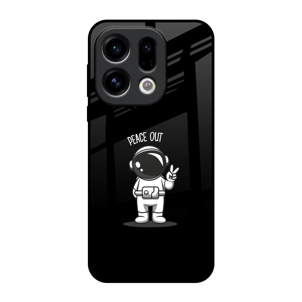 Peace Out Astro Oppo Find X9 Glass Back Cover Online