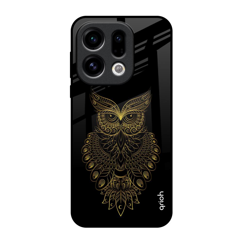 Golden Owl Oppo Find X9 Glass Back Cover Online