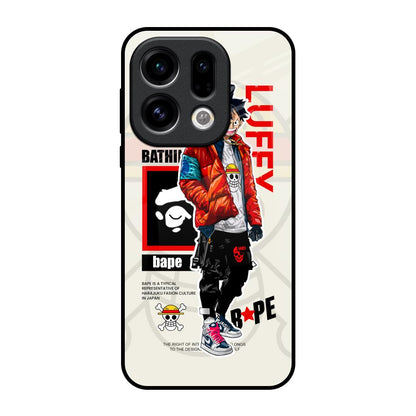 Bape Luffy Oppo Find X9 Glass Back Cover Online